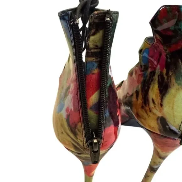 Candie's Women's Multicolor Gladiator Lace-up Stiletto Heels Size 10 - Picture 8 of 14